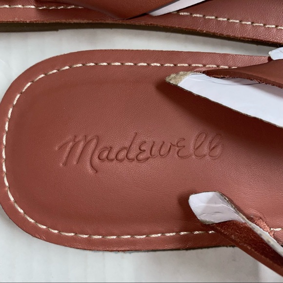 Madewell The Boardwalk Risa Rose Dust Flip Flop NWT - Picture 11 of 13
